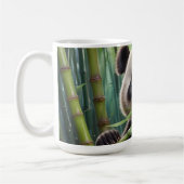 Niedlich Panda Eating Bamboo Kaffeetasse (Links)