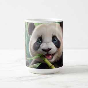 Niedlich Panda Eating Bamboo Kaffeetasse