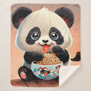 Niedlich Panda-Essen Ramen Sherpadecke