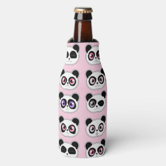 Niedlich Panda Expression Pink Flaschenkühler
