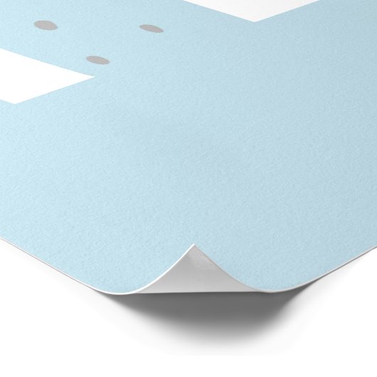 Niedlich Panda Face Colorblock Poster (Ecke)