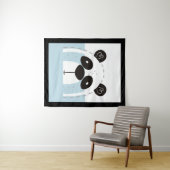 Niedlich Panda Face Colorblock Wandteppich (Beispiel (Horizontal))