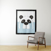Niedlich Panda Face Colorblock Wandteppich (Beispiel)