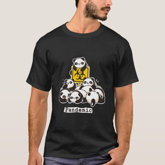 Niedlich Panda Funny Pandemic T-Shirt (Vorderseite)
