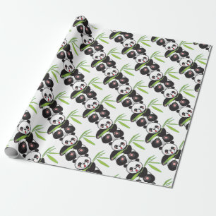 Niedlich Panda Geschenkpapier