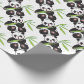 Niedlich Panda Geschenkpapier (Ecke)
