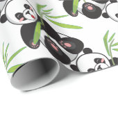 Niedlich Panda Geschenkpapier (Rolleneckpunkt)