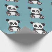 Niedlich Panda Geschenkpapier (Ecke)
