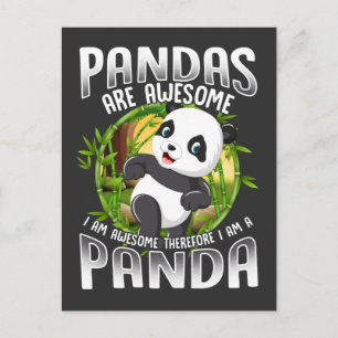 Niedlich Panda gibt Phantastisches Tier Postkarte