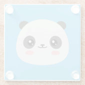 Niedlich Panda Glasuntersetzer (Rückseite)