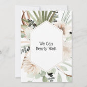 Niedlich Panda Greenery Baby Duwer Gender Neutral Einladung (Rückseite)