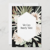 Niedlich Panda Greenery Baby Duwer Gender Neutral Einladung (Rückseite)