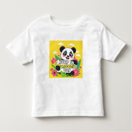 Niedlich Panda "Habe einen Pandastic Day" Kleinkind T-shirt