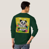 Niedlich Panda "Habe einen Pandastic Day" T-Shirt (Schwarz voll)