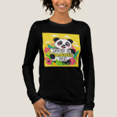 Niedlich Panda "Habe einen Pandastic Day" Tri-Blend Shirt (Vorderseite)