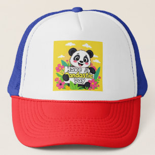 Niedlich Panda "Habe einen Pandastic Day" Truckerkappe