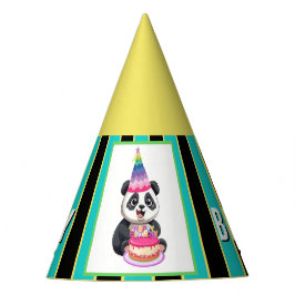 Niedlich Panda Happy Birthday Partyhütchen