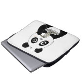 Niedlich Panda isst Udon Noodles Laptopschutzhülle (Vorne Knopf)