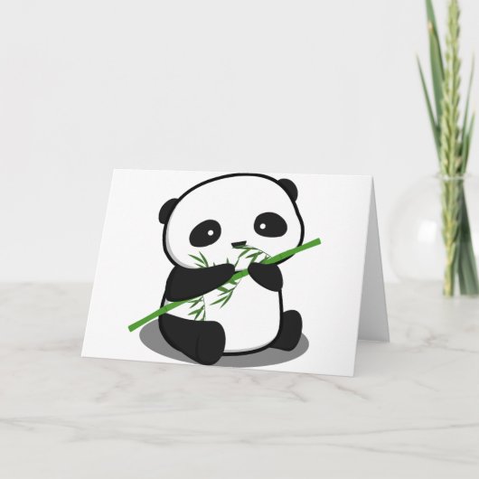 Niedlich Panda Karte (Vorderseite)
