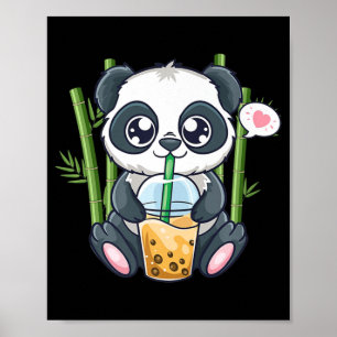 Niedlich Panda Kawaii Anime Otaku Japanische Blase Poster