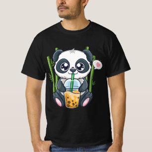 Niedlich Panda Kawaii Anime Otaku Japanische Blase T-Shirt