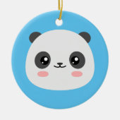 Niedlich Panda Keramik Ornament (Vorne)