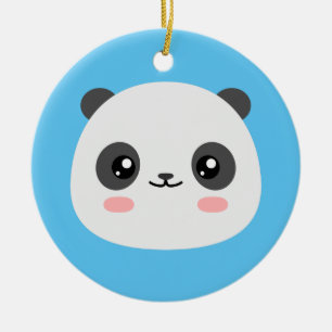 Niedlich Panda Keramik Ornament