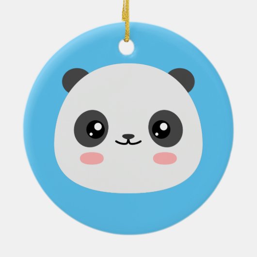 Niedlich Panda Keramik Ornament (Hinten)