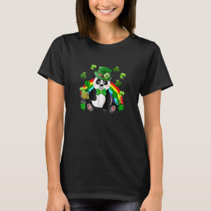 Niedlich Panda Leprechaun St Patrick Day Rainbow S T-Shirt