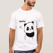 Niedlich Panda Look T - Shirt | Funny Animal Graph (Vorderseite)