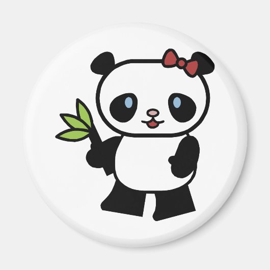 Niedlich Panda Magnet (Vorne)