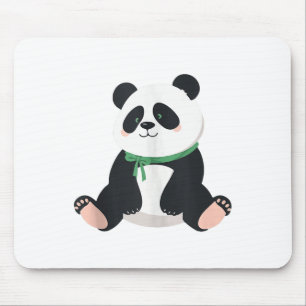 Niedlich Panda Mental Health Awareness Green Ribbo Mousepad