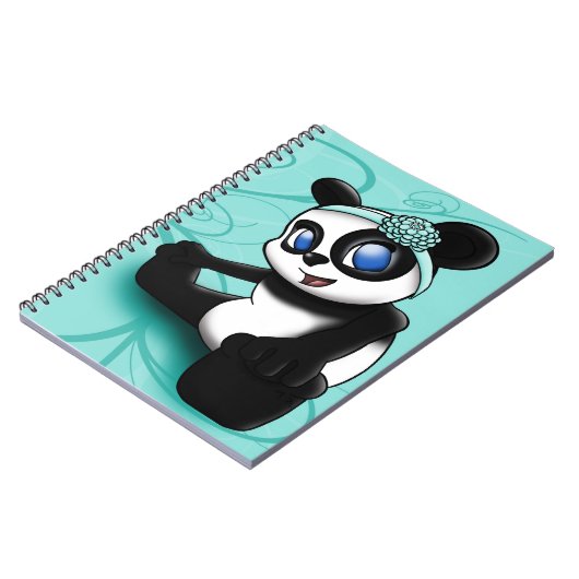 Niedlich Panda Notizblock (Linke Seite)