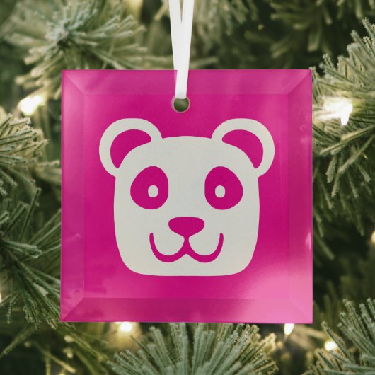 Niedlich Panda Ornament Aus Glas (Insitu)
