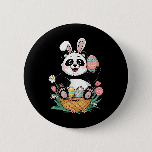 Niedlich Panda Ostermänner Frauen Kinder Panda Lov Button (Vorderseite)