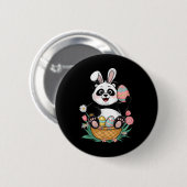 Niedlich Panda Ostermänner Frauen Kinder Panda Lov Button (Vorne & Hinten)