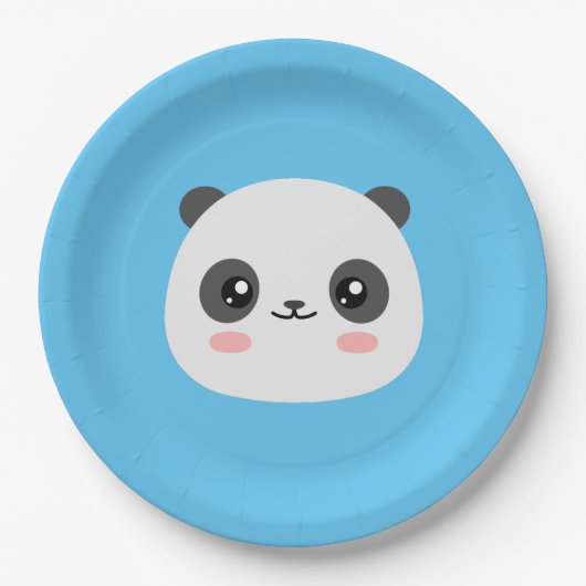 Niedlich Panda Pappteller (Vorderseite)
