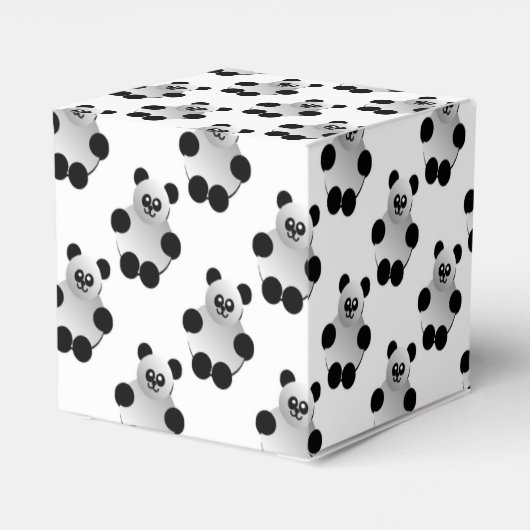 Niedlich Panda Pattern Geschenkschachtel (Rückseite)
