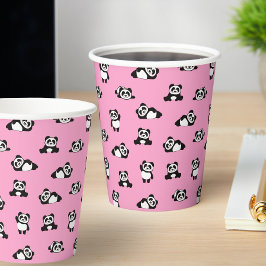 Niedlich Panda Pattern Kids Party Pappbecher