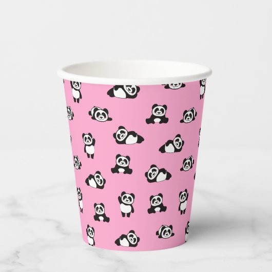 Niedlich Panda Pattern Kids Party Pappbecher (Vorderseite)