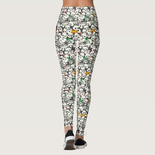 Niedlich Panda Pattern Leggings (Rückseite)