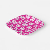 Niedlich Panda Pattern Pappteller (Gewinkelt)