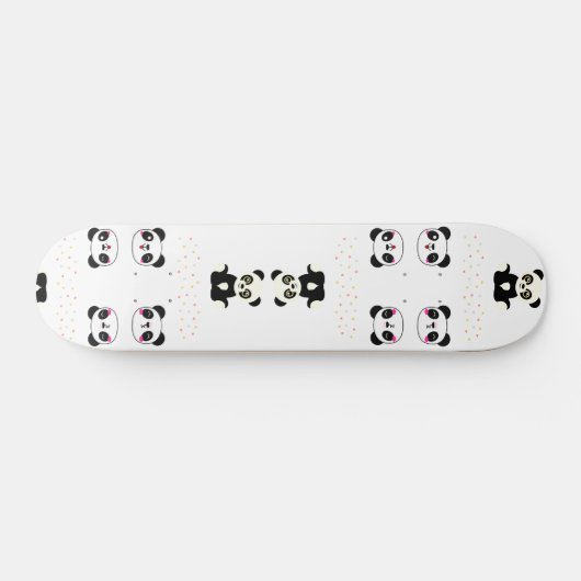 Niedlich Panda Pattern Skateboard (Horizontal)