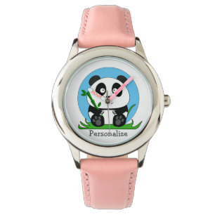 Niedlich Panda Personalisiert Armbanduhr