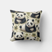 Niedlich Panda Pillow Cushion Kissen (Vorderseite)
