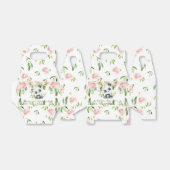 Niedlich Panda Pink Floral Bamboo Babydusche Gebur Geschenkschachtel (Ungefaltet)