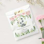 Niedlich Panda Pink Floral Bamboo Babydusche Gebur Geschenktütchen (Versiegelt)