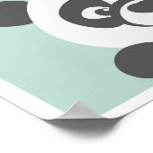 Niedlich Panda Poster (Ecke)