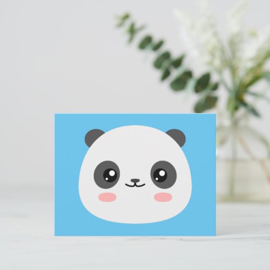 Niedlich Panda Postkarte (Stehend Vorderseite)