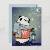 Niedlich Panda Postkarte (Vorne/Hinten)